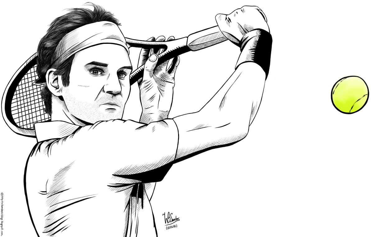 Теннисная ракетка рисунок