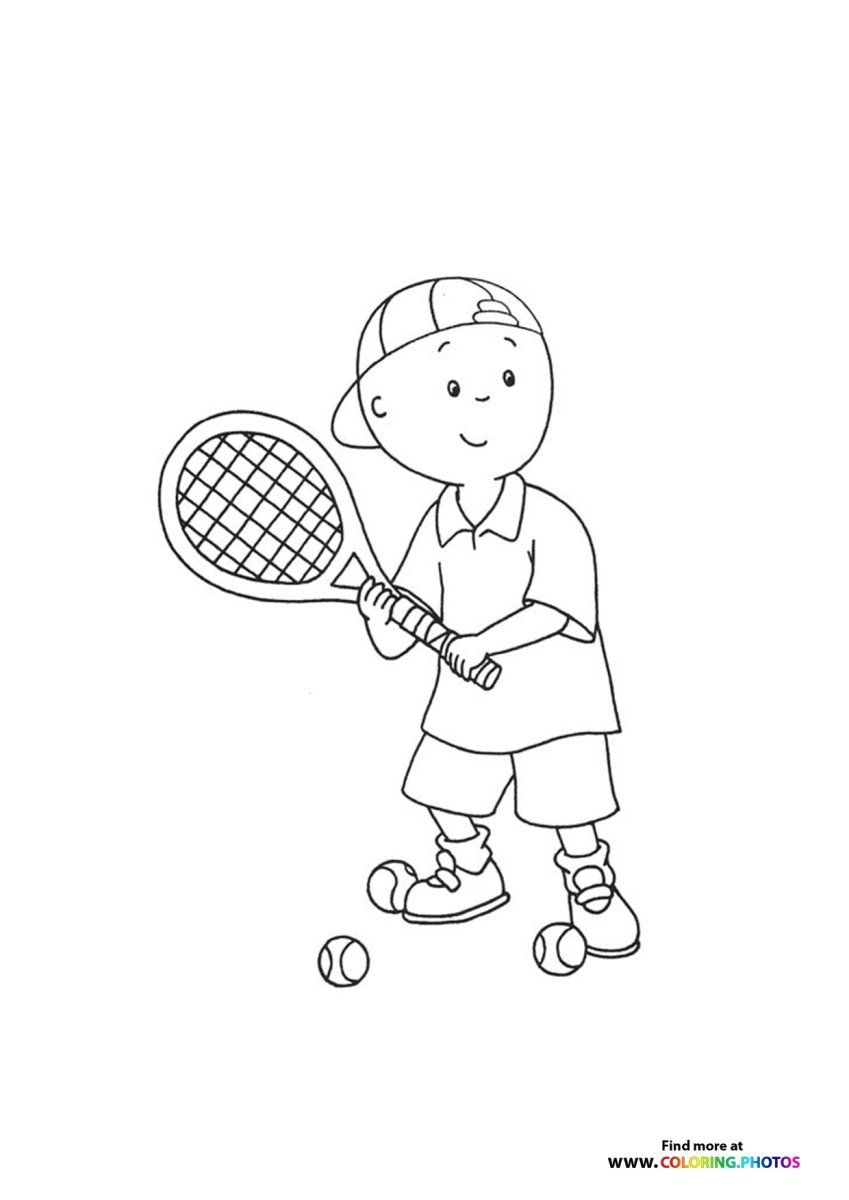 Теннис раскраска для детей