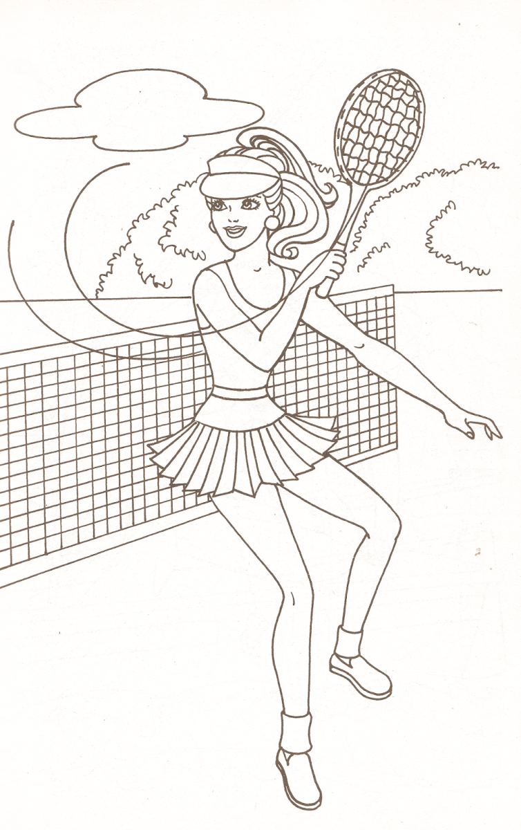 Девушка с ракеткой