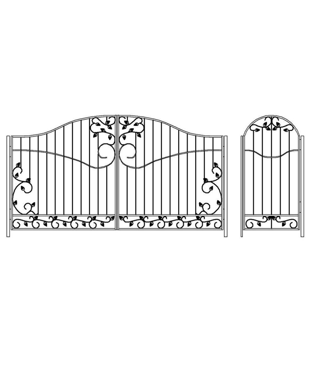 Эскизы кованых ворот