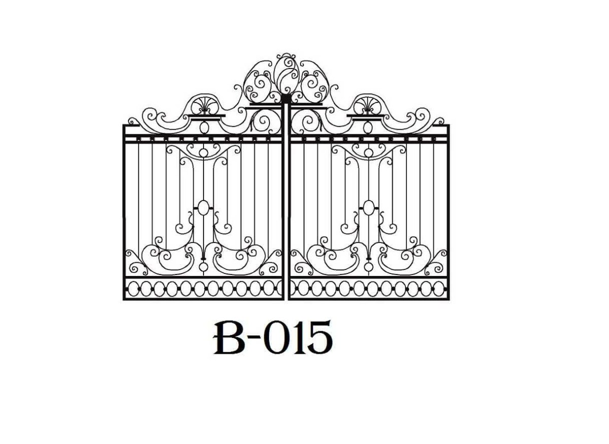 Рисунок забора и калитки свареных