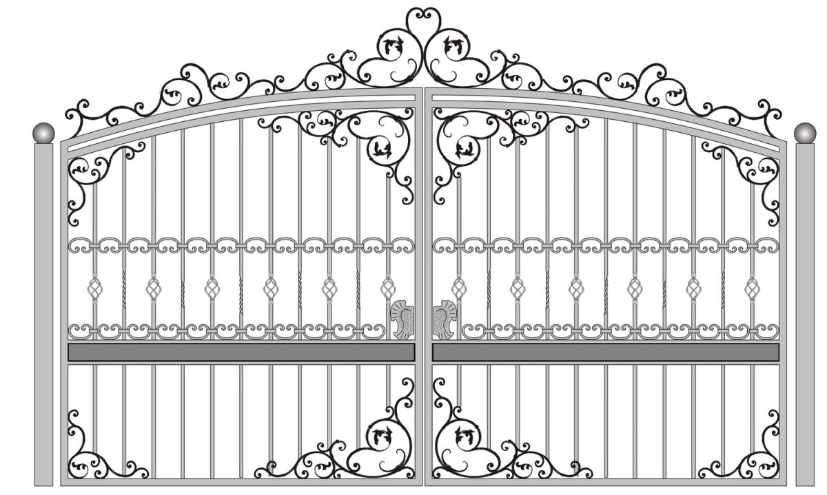 Парадные ворота рисунок