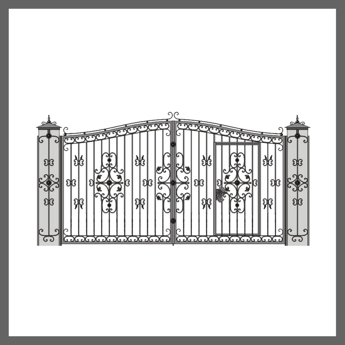 Эскизы кованых ворот