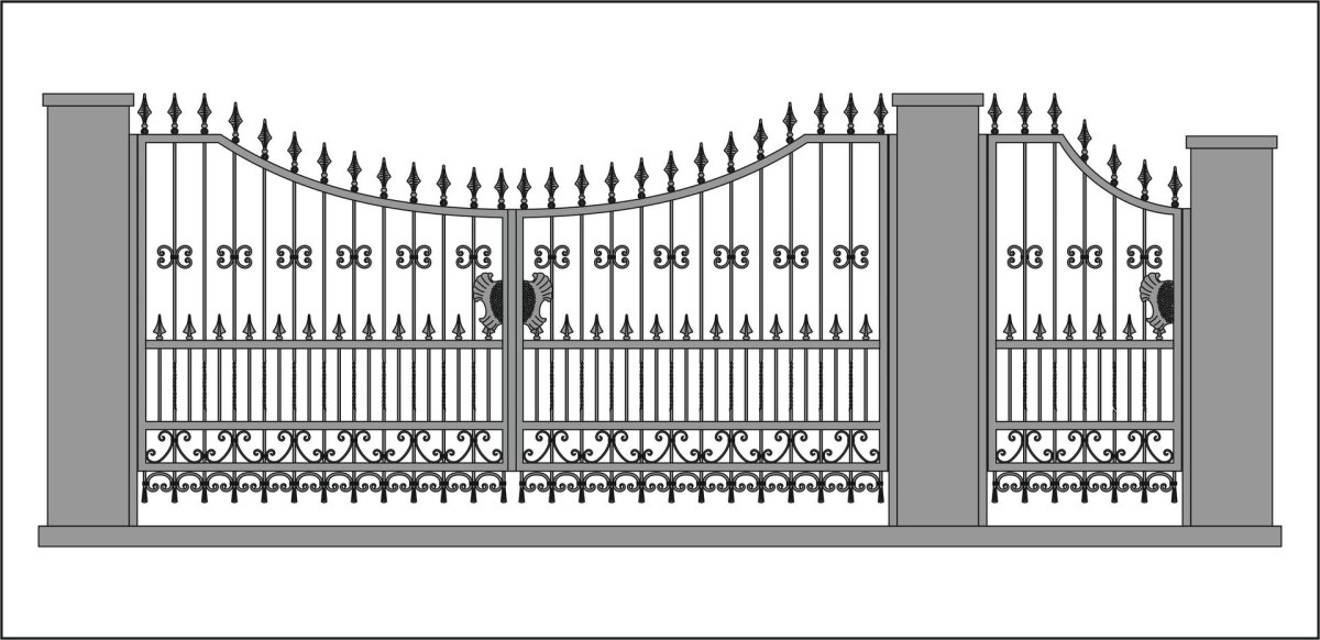 Кованые ворота