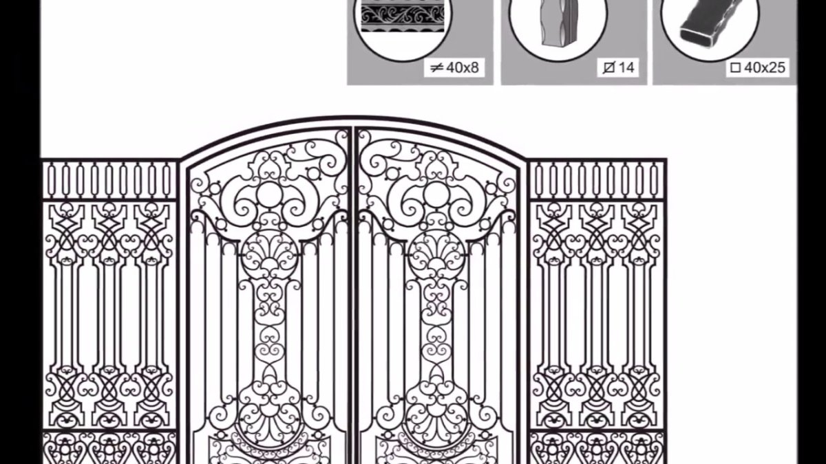 Кованые ворота эскизы и рисунки
