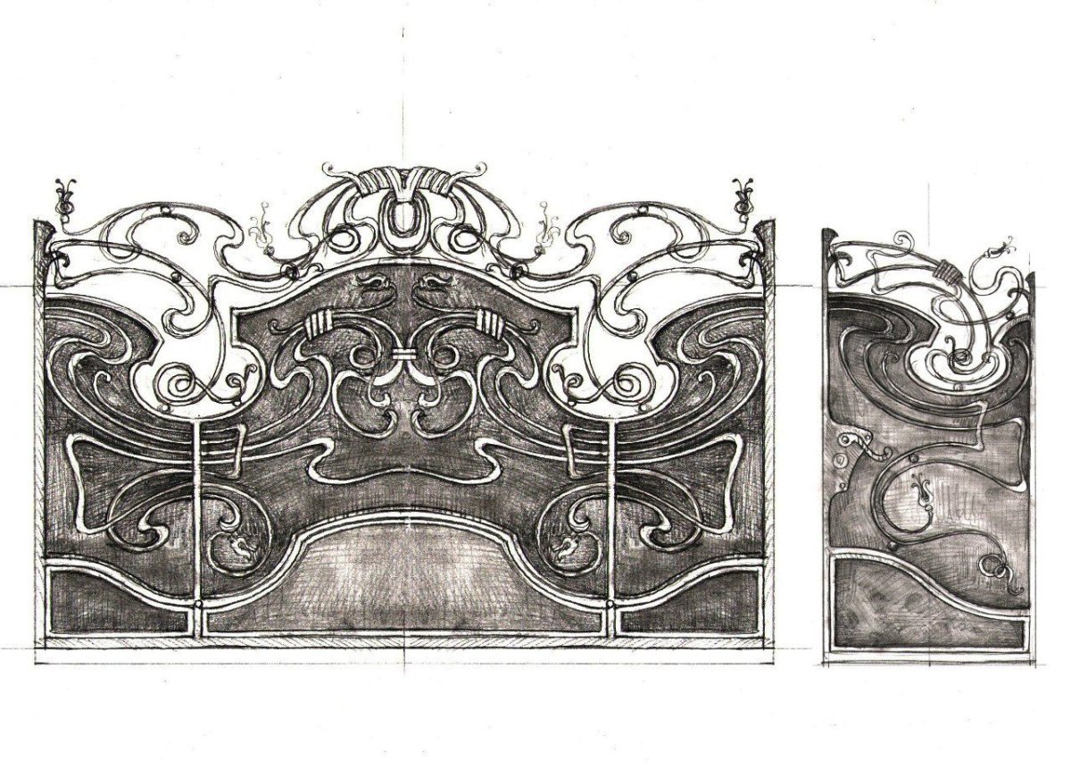 Кованые калитки эскизы