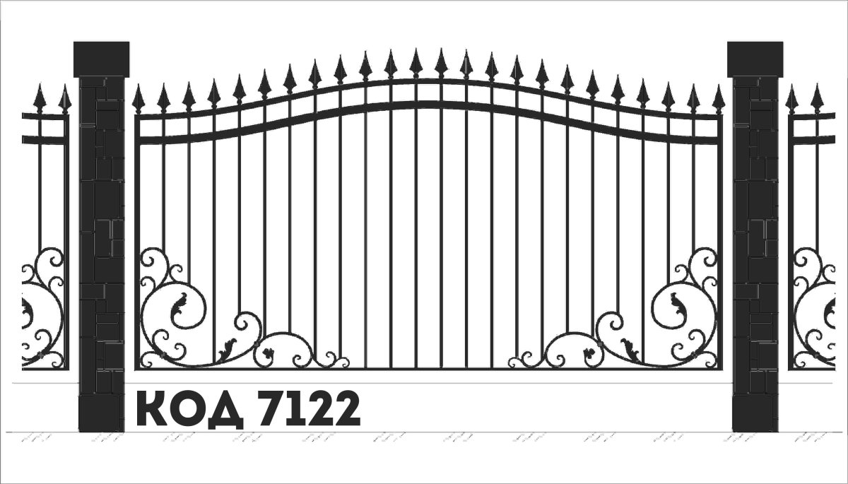 Ворота Версаль эскиз