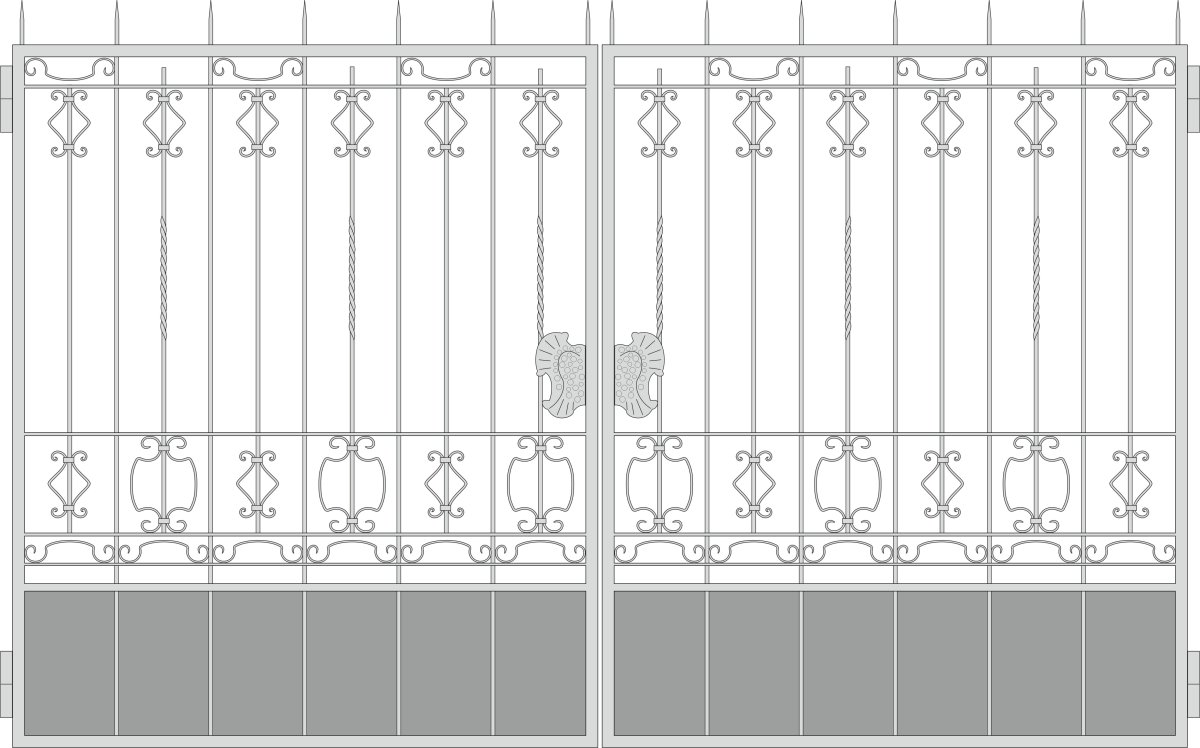 Въездные ворота эскизы