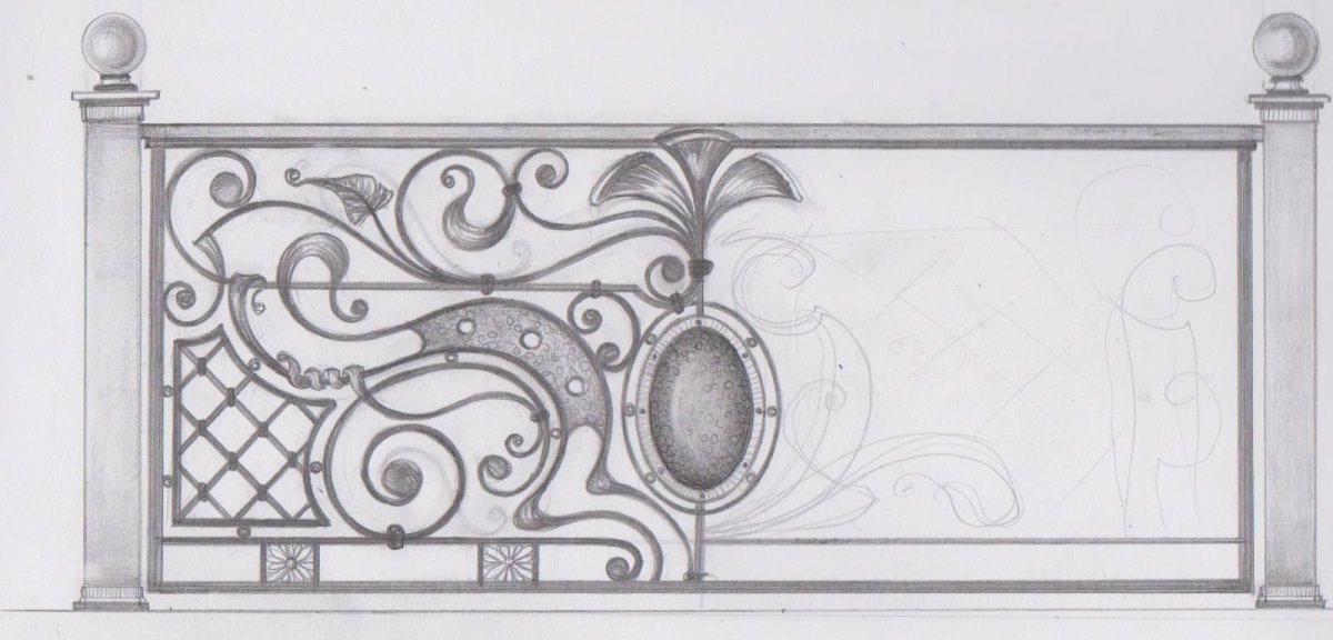 Эскизы железных ворот