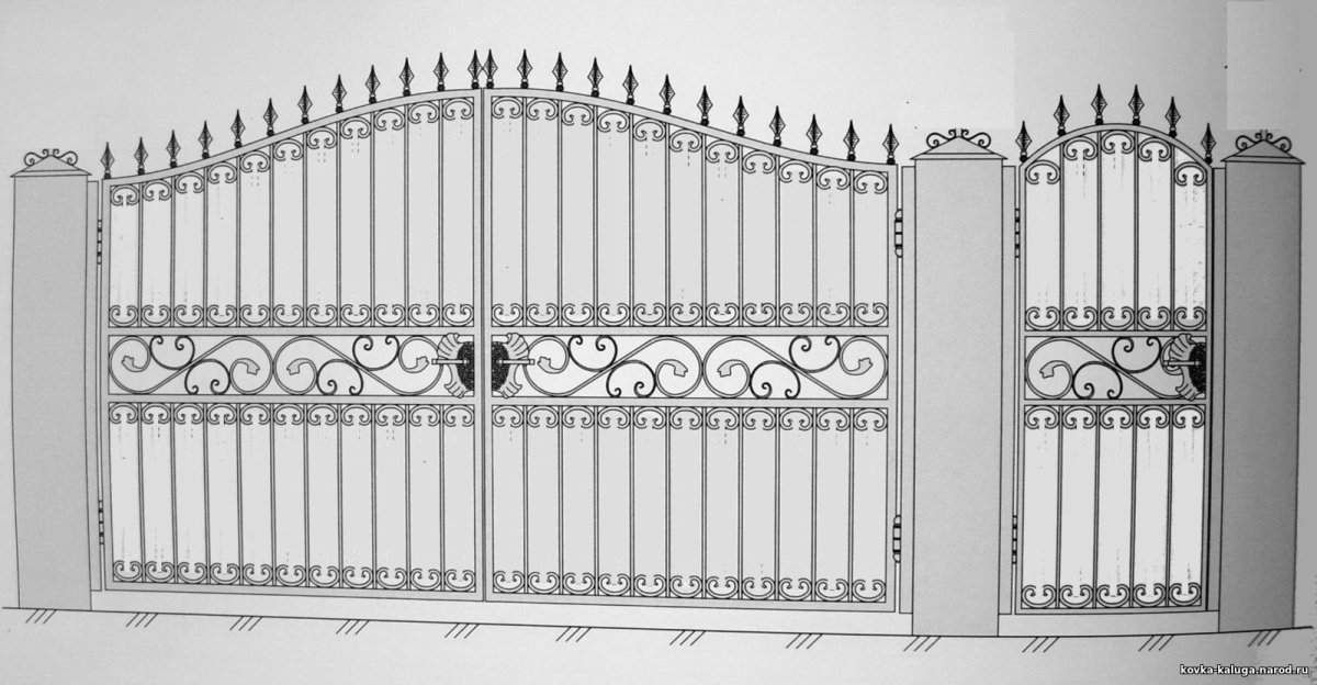 Ковка калитка эскизы
