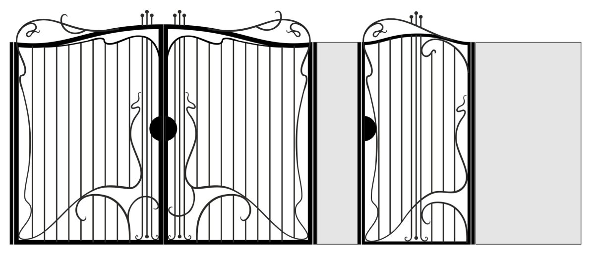 Эскизы кованных ворот и калиток