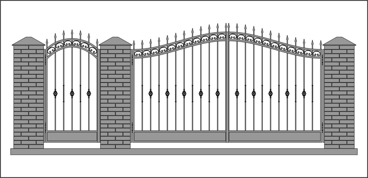 Конструкция кованных ворот