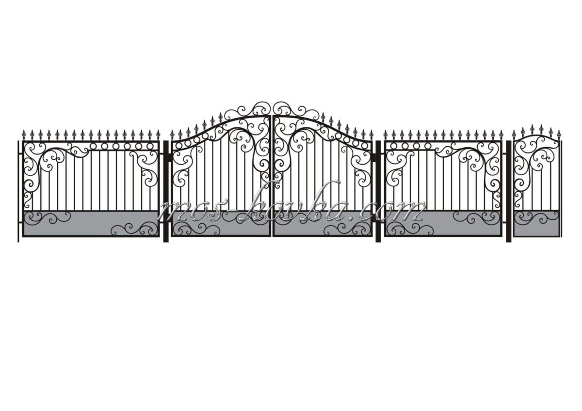 Каталог кованных ворот 1853-1856