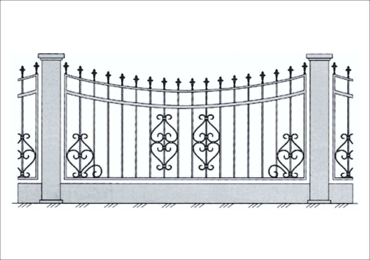 Эскизы кованых ворот в Церковь