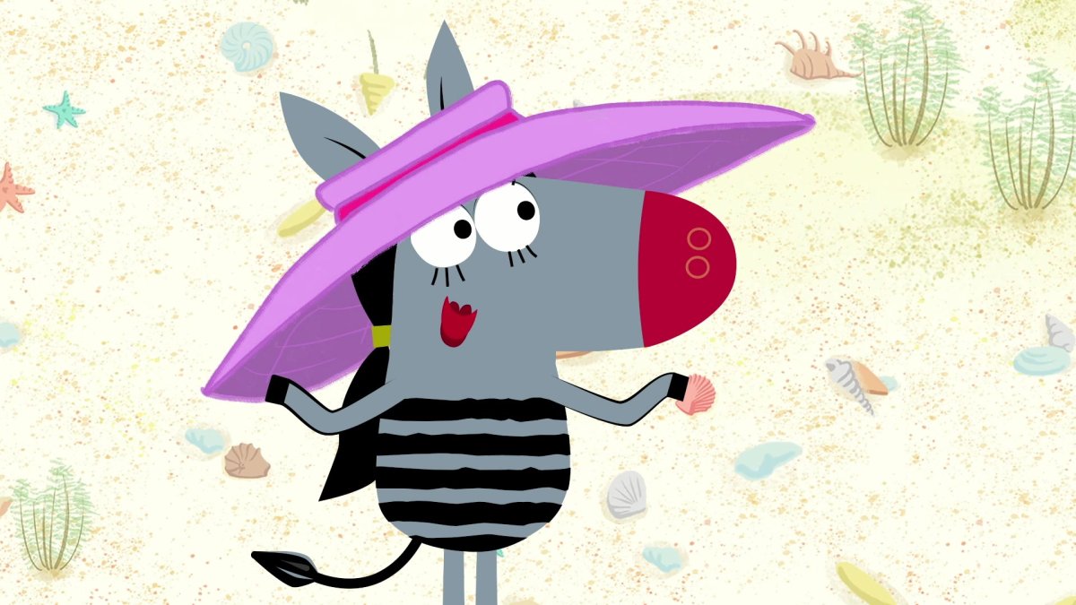 Персонажи из мультика Зебра в клеточку