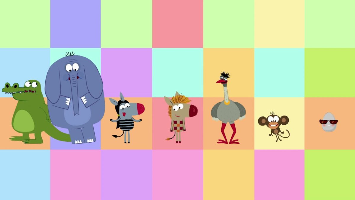 Зебра в клеточку персонажи