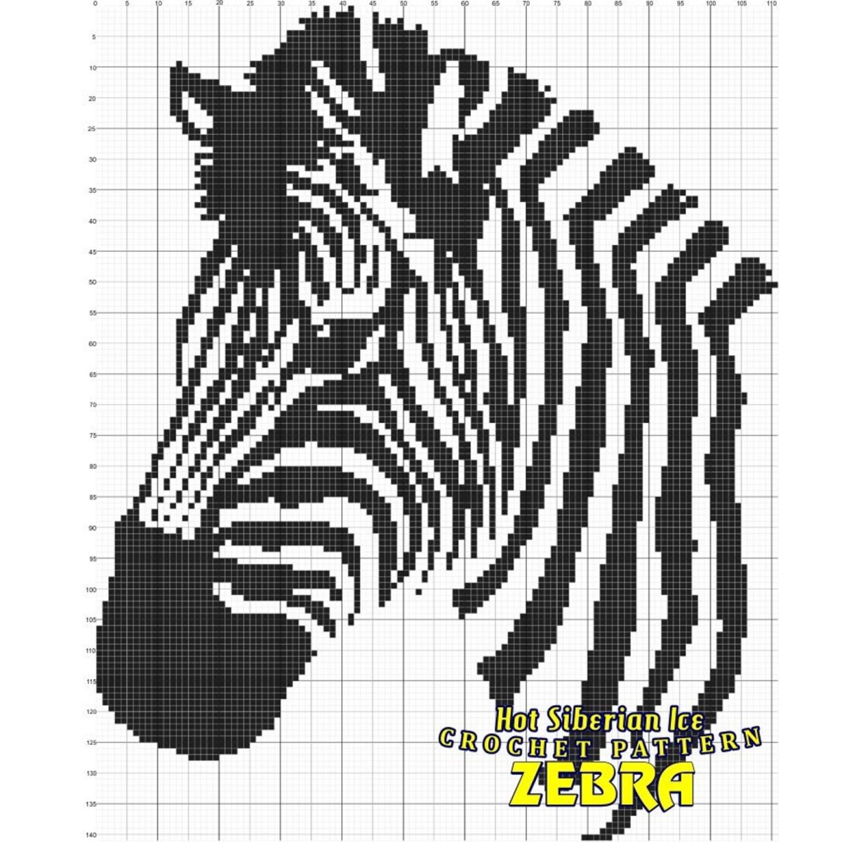 Зебра вышивка крестом схема