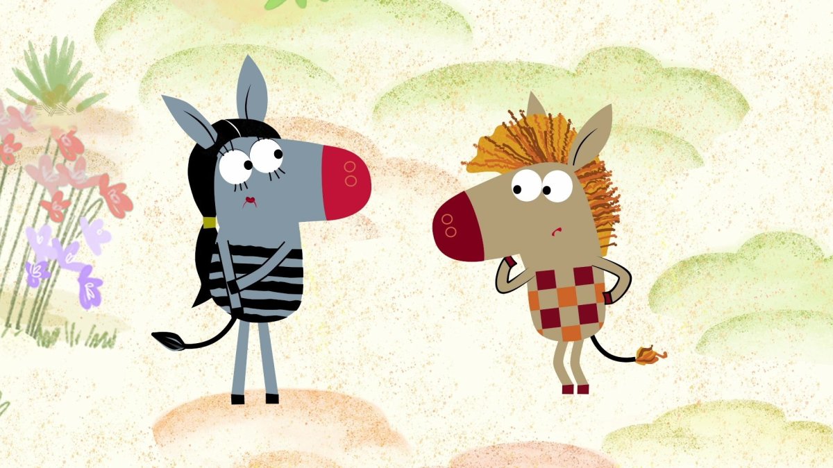 Деревяшки Зебра в клеточку мультик