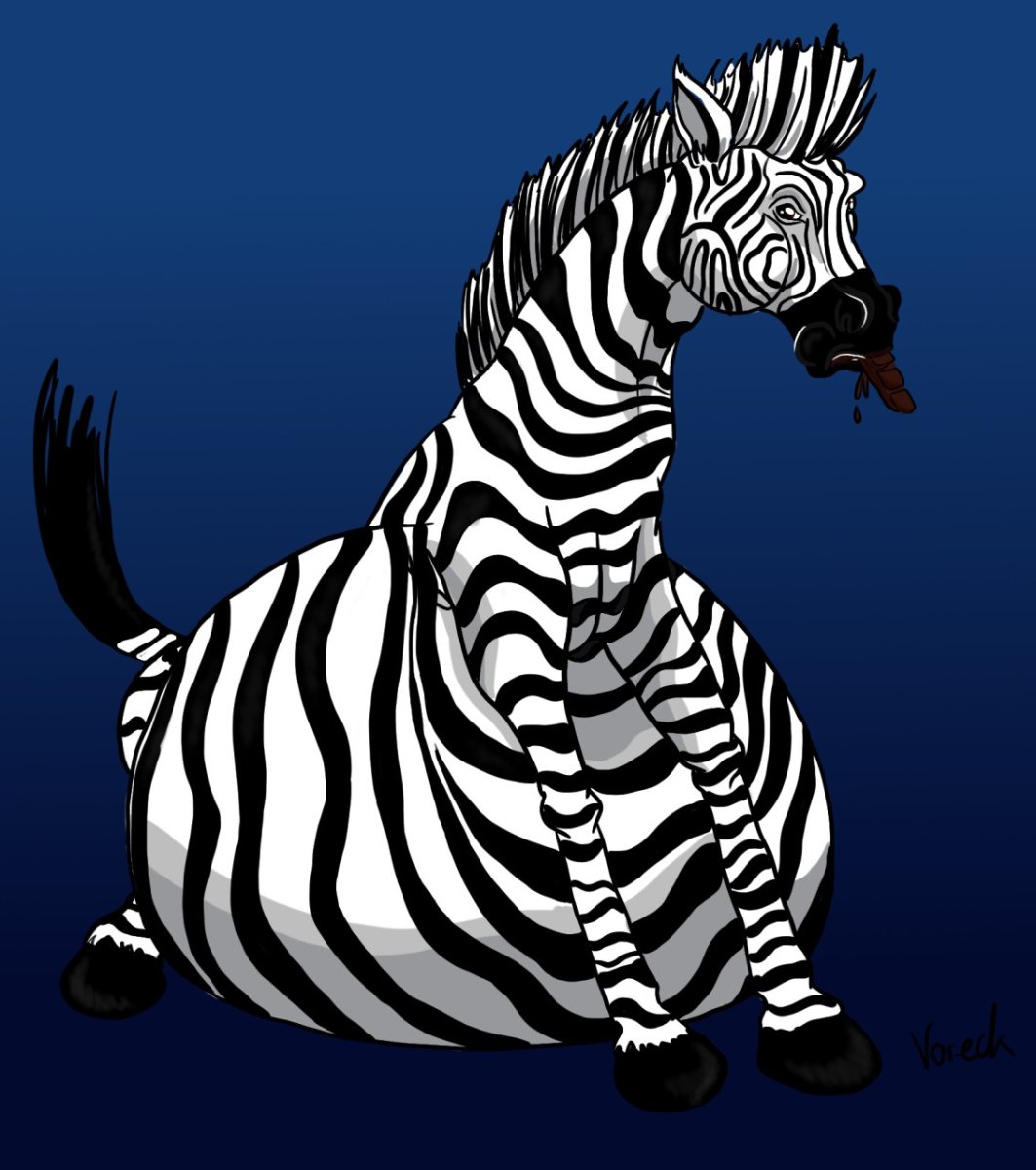 Зебра аниме животное
