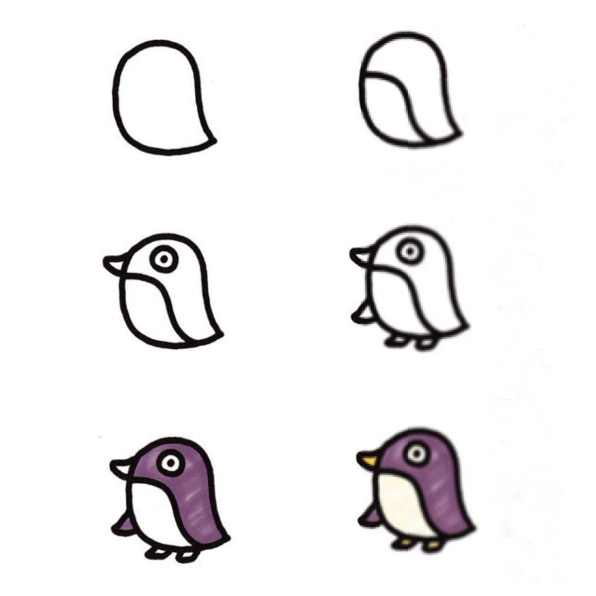 Поэтапное рисование для малышей