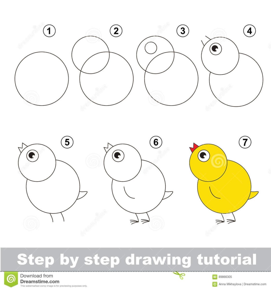 Рисование птиц для детей