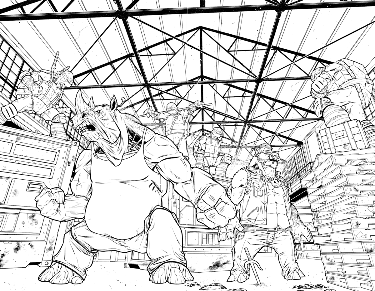 Раскраски Черепашки ниндзя рокстеди