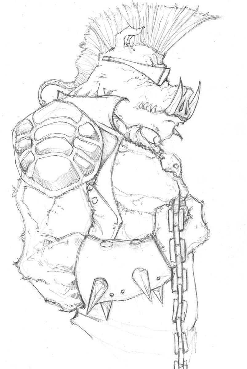 Черепашки ниндзя Бибоп и рокстеди 2012 концепт арт