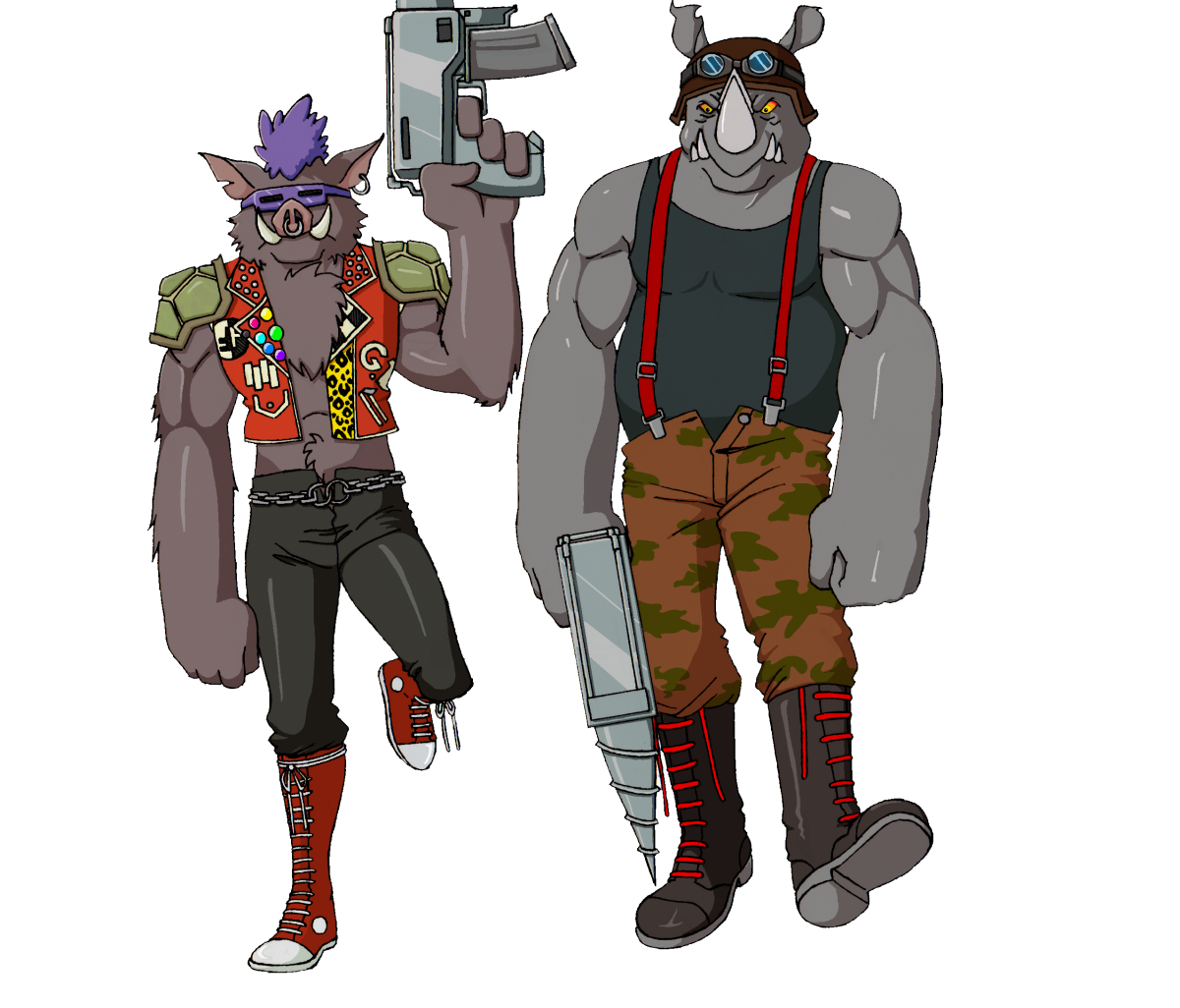 Черепашки ниндзя 2003 Бибоп и рокстеди