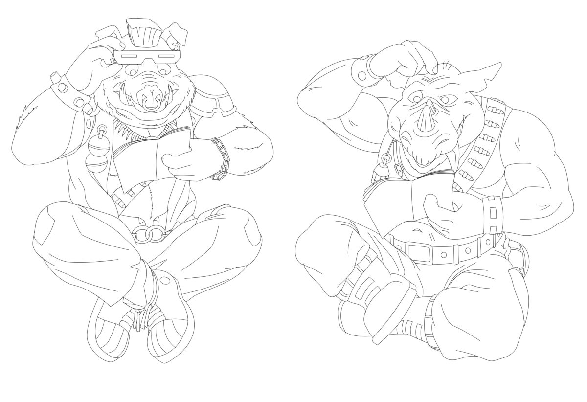 Черепашки ниндзя 2012 Бибоп и рокстеди игрушки