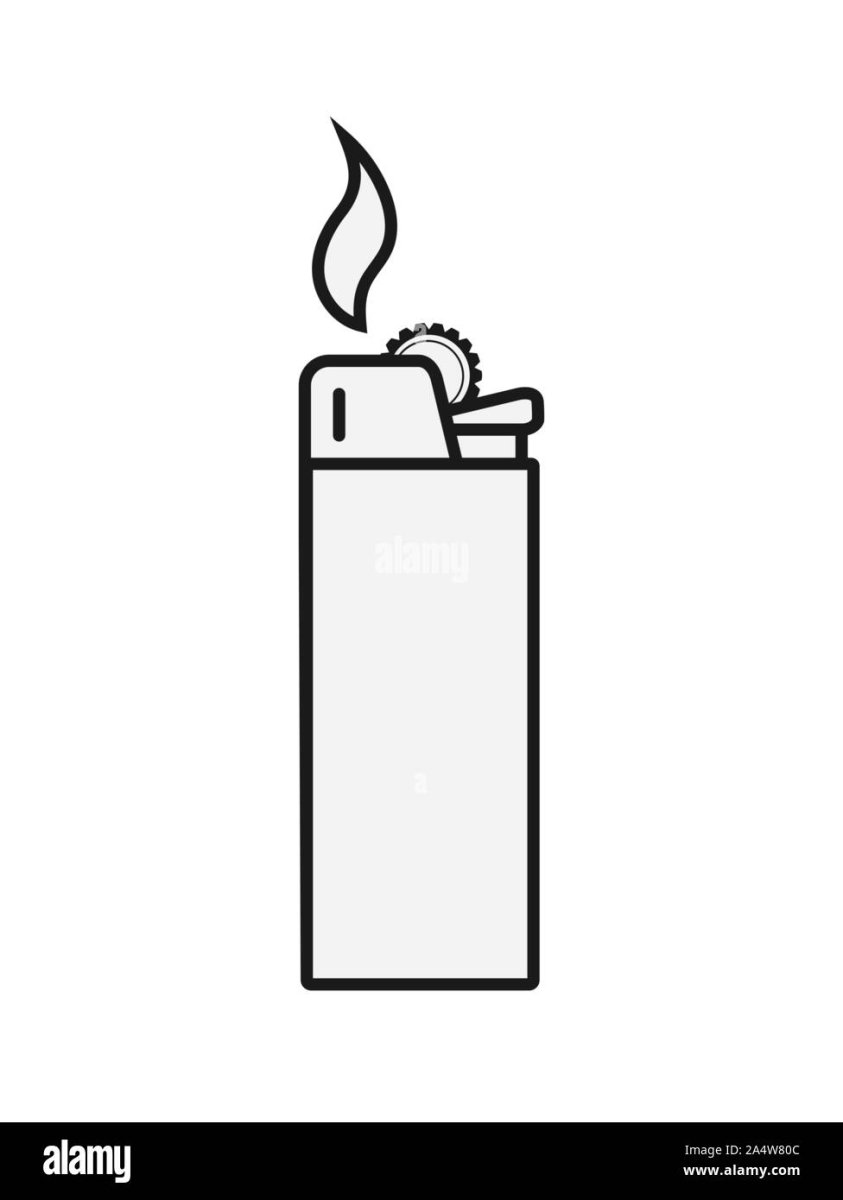 Раскраска зажигалка