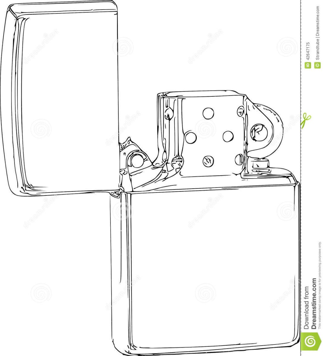 Зажигалка зиппо чертеж