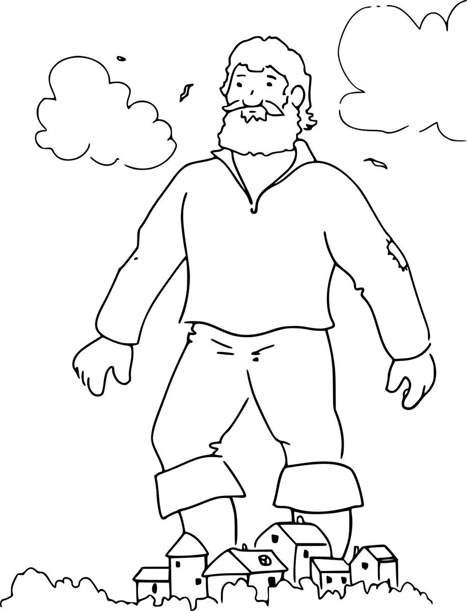 Людоед раскраска