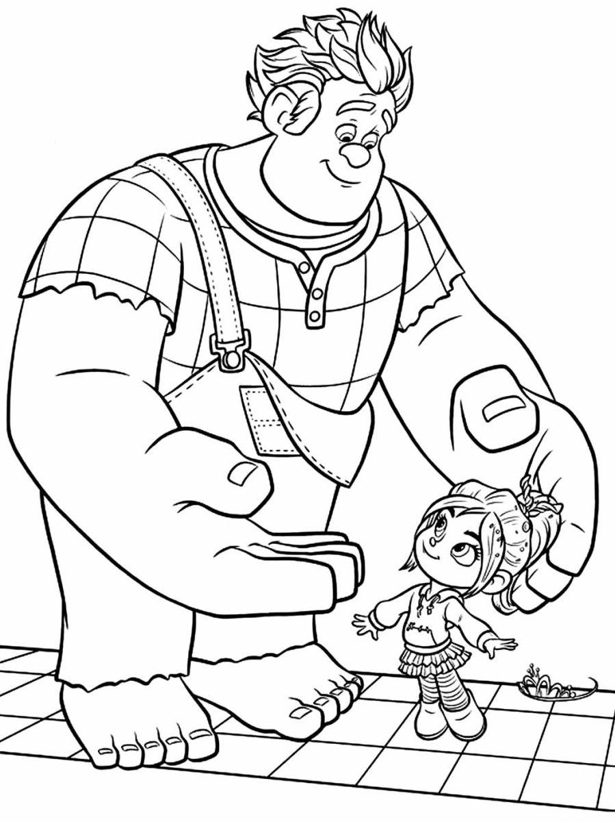 Великан раскраска