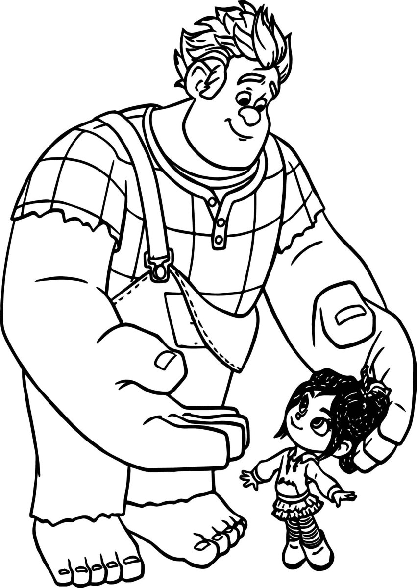 Великан раскраска