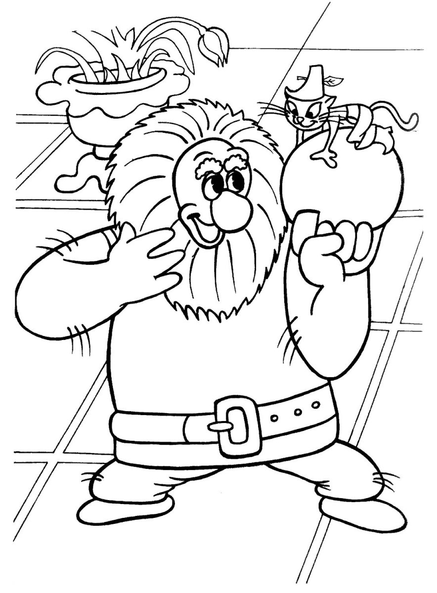 Раскраска мальчик с пальчик Шарль Перро