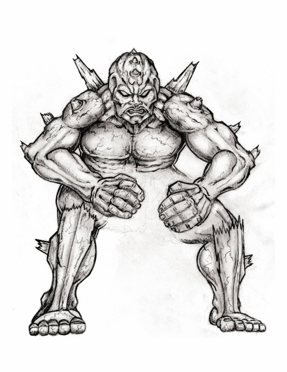 Нарисовать великана