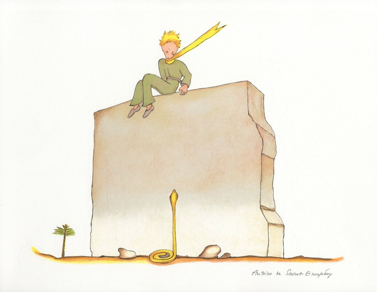Сент-Экзюпери «маленький принц» змея