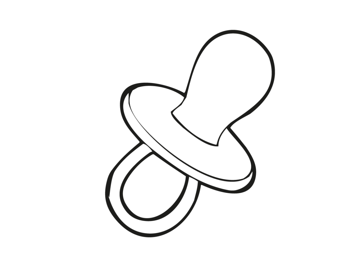 Соска раскраска для детей