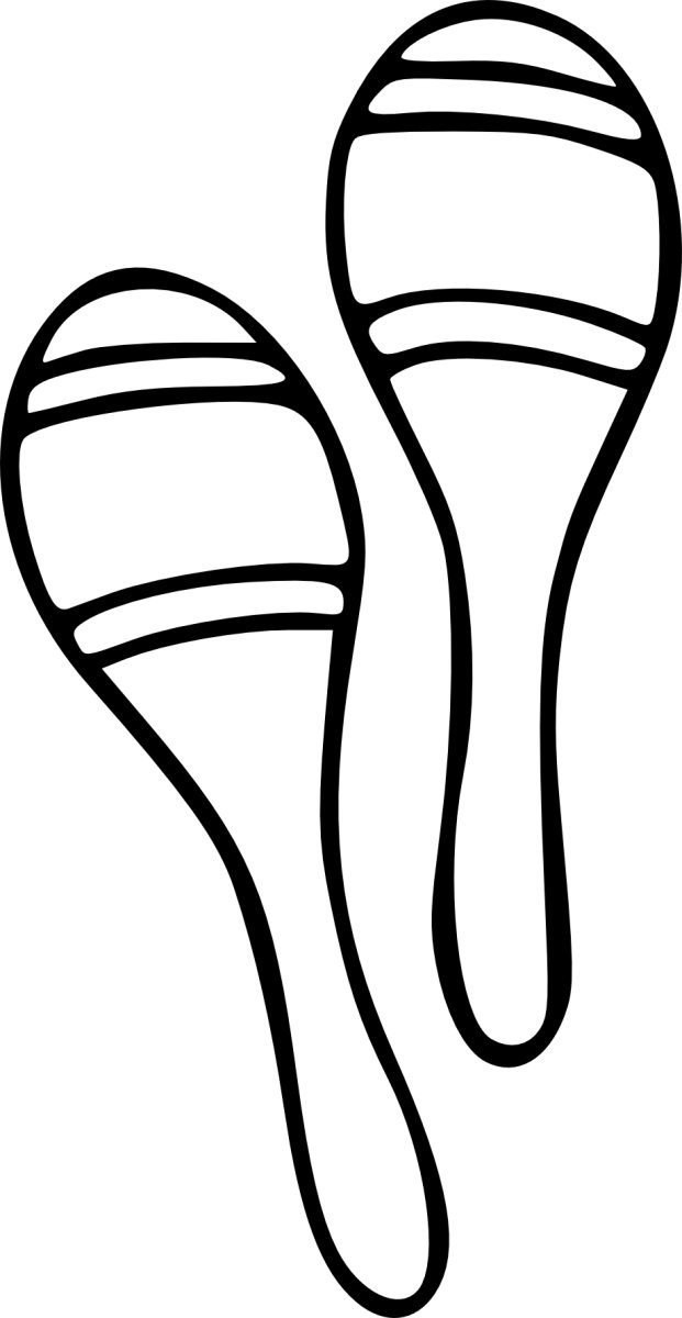 Маракасы трафарет