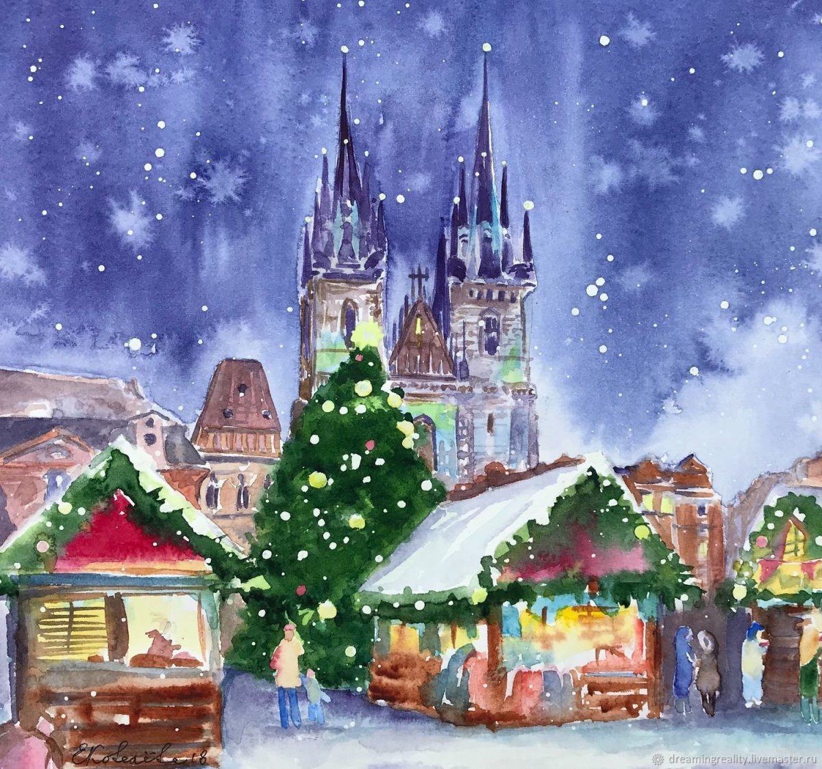 Девочка у елки