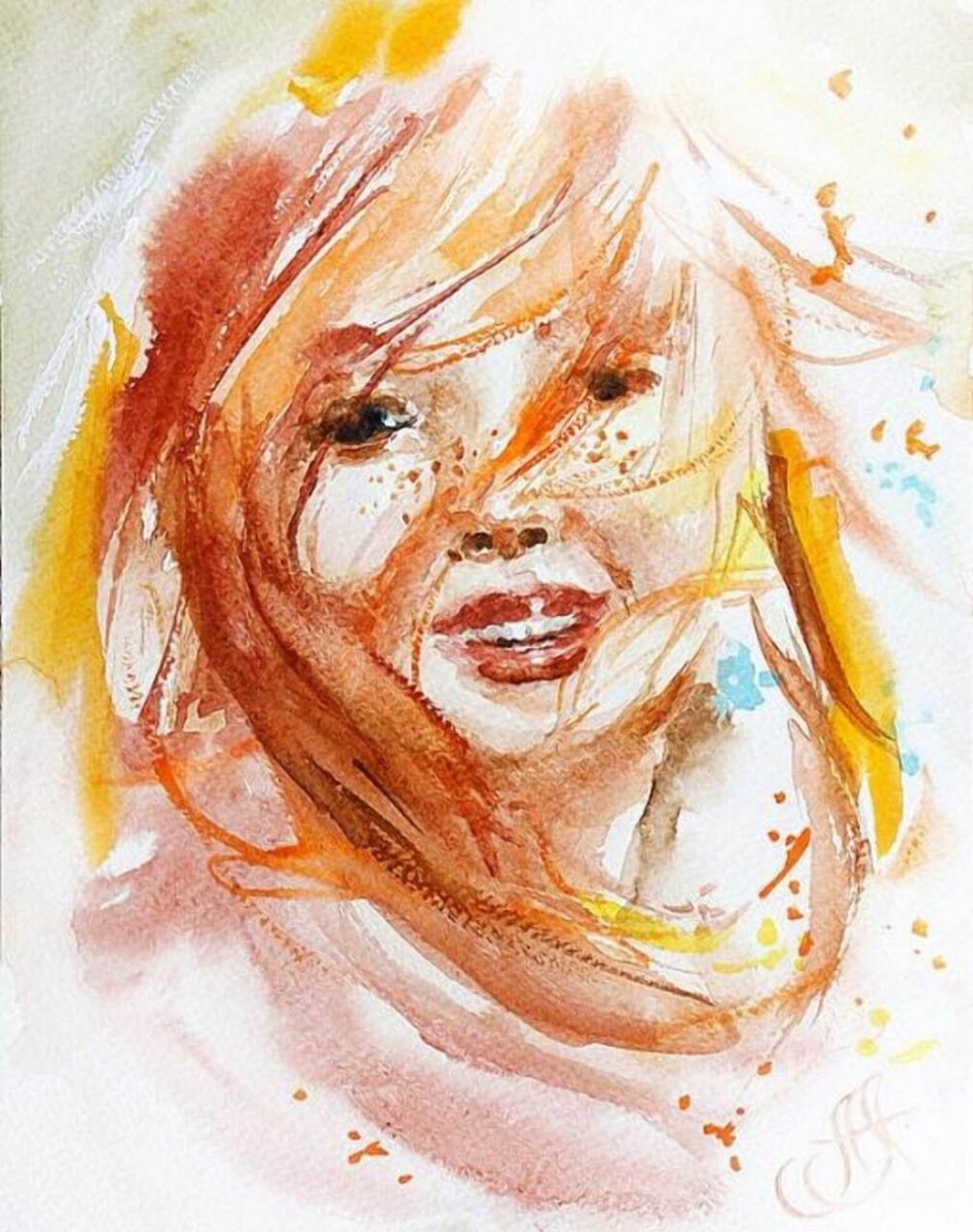 Аннет Логинова художник картины улыбка женщины