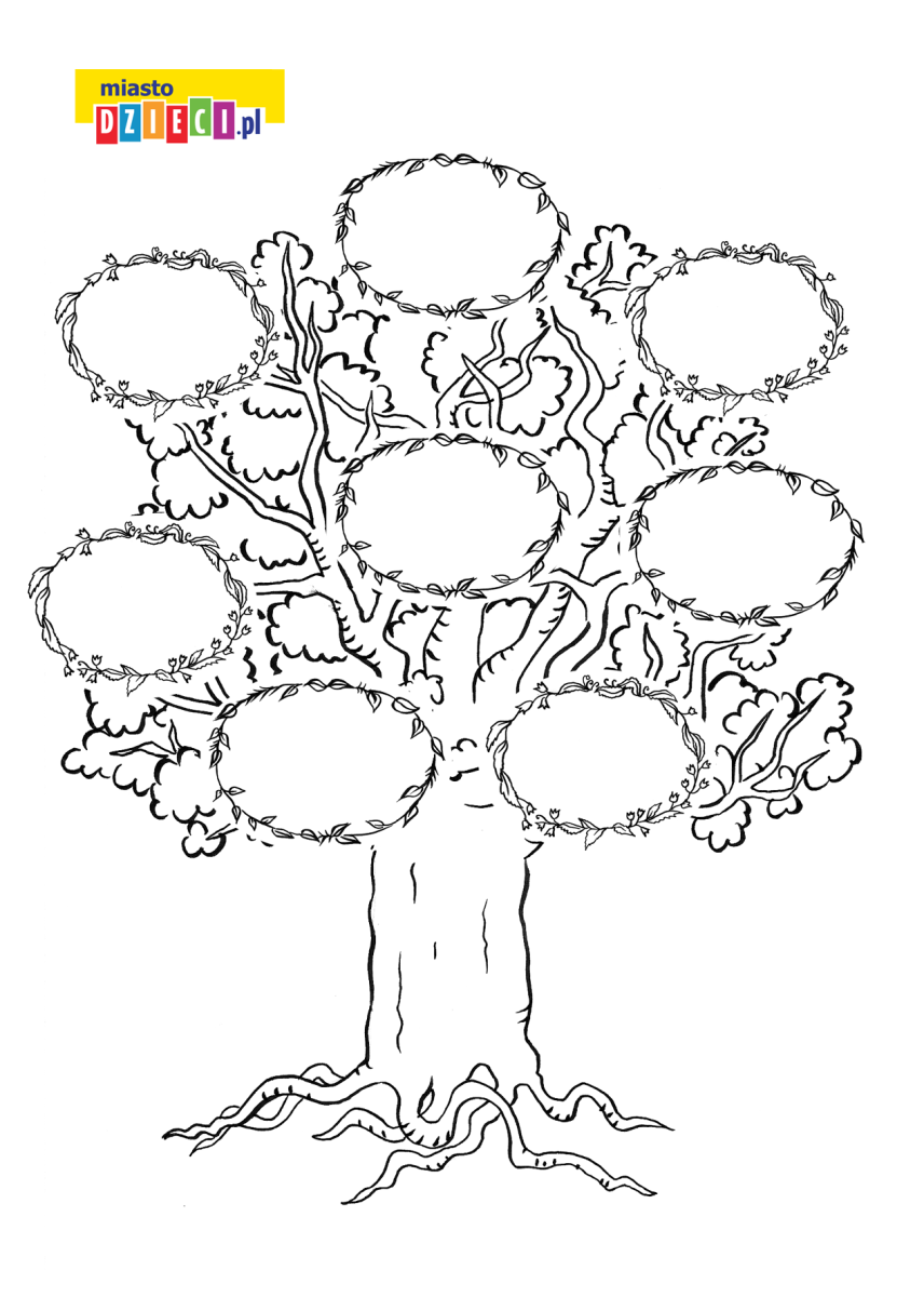 Раскраска Большое семейное дерево | Семейное дерево, Семейное дерево шаблоны, Раскраски