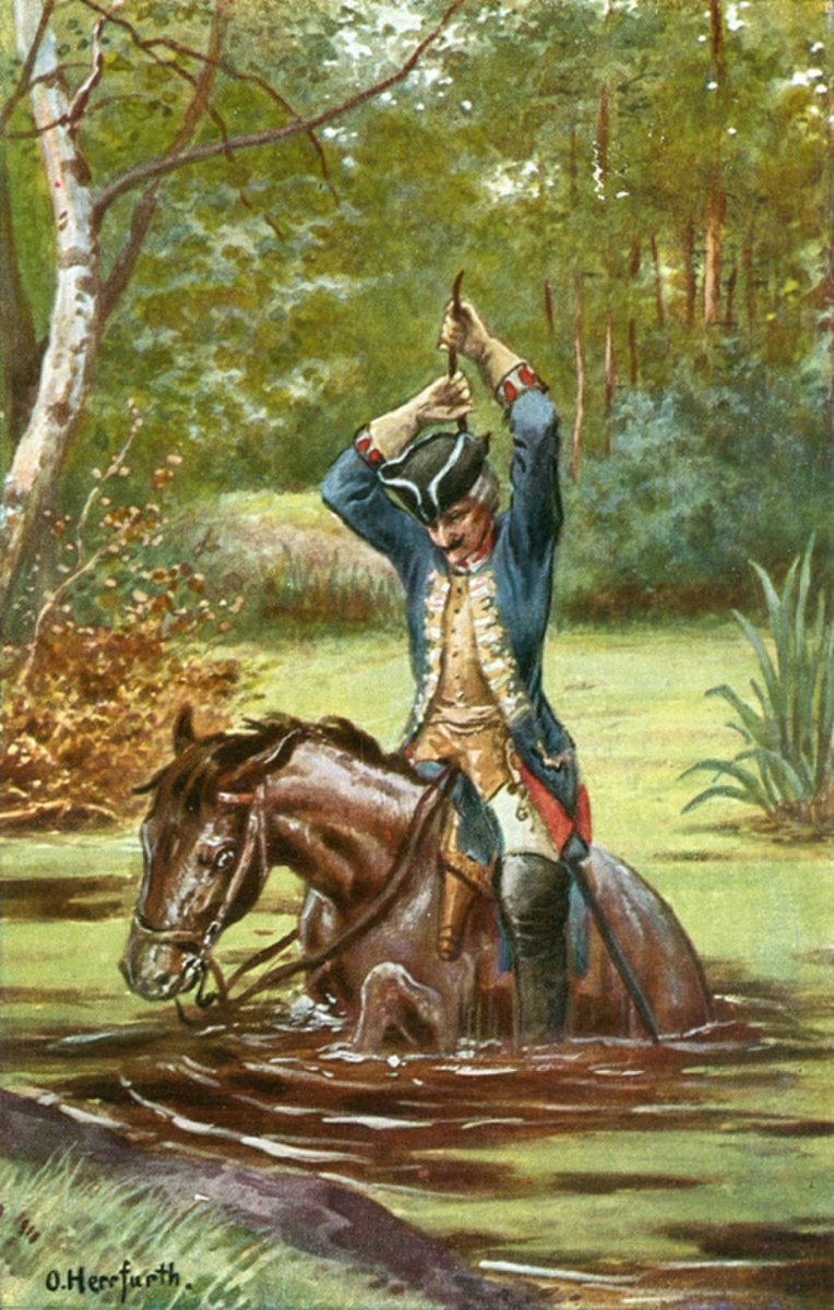 Барон Мюнхгаузен иллюстрации Доре