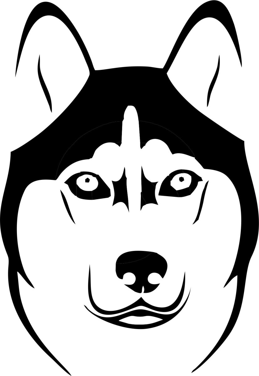 Хаски рисунок