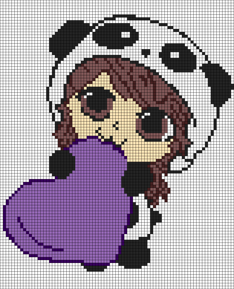 Картины по клеточкам черно белые