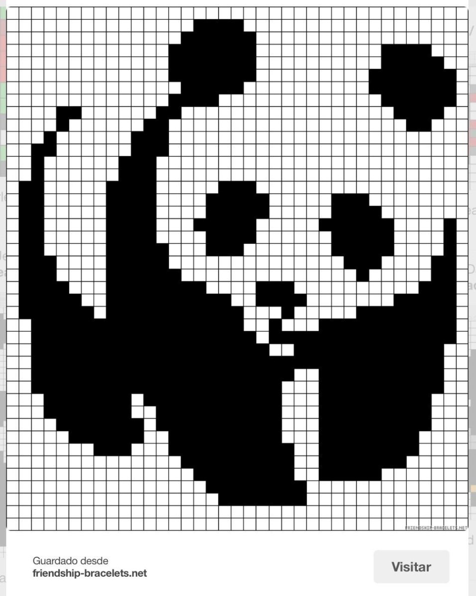 Панда вышивка маленькая