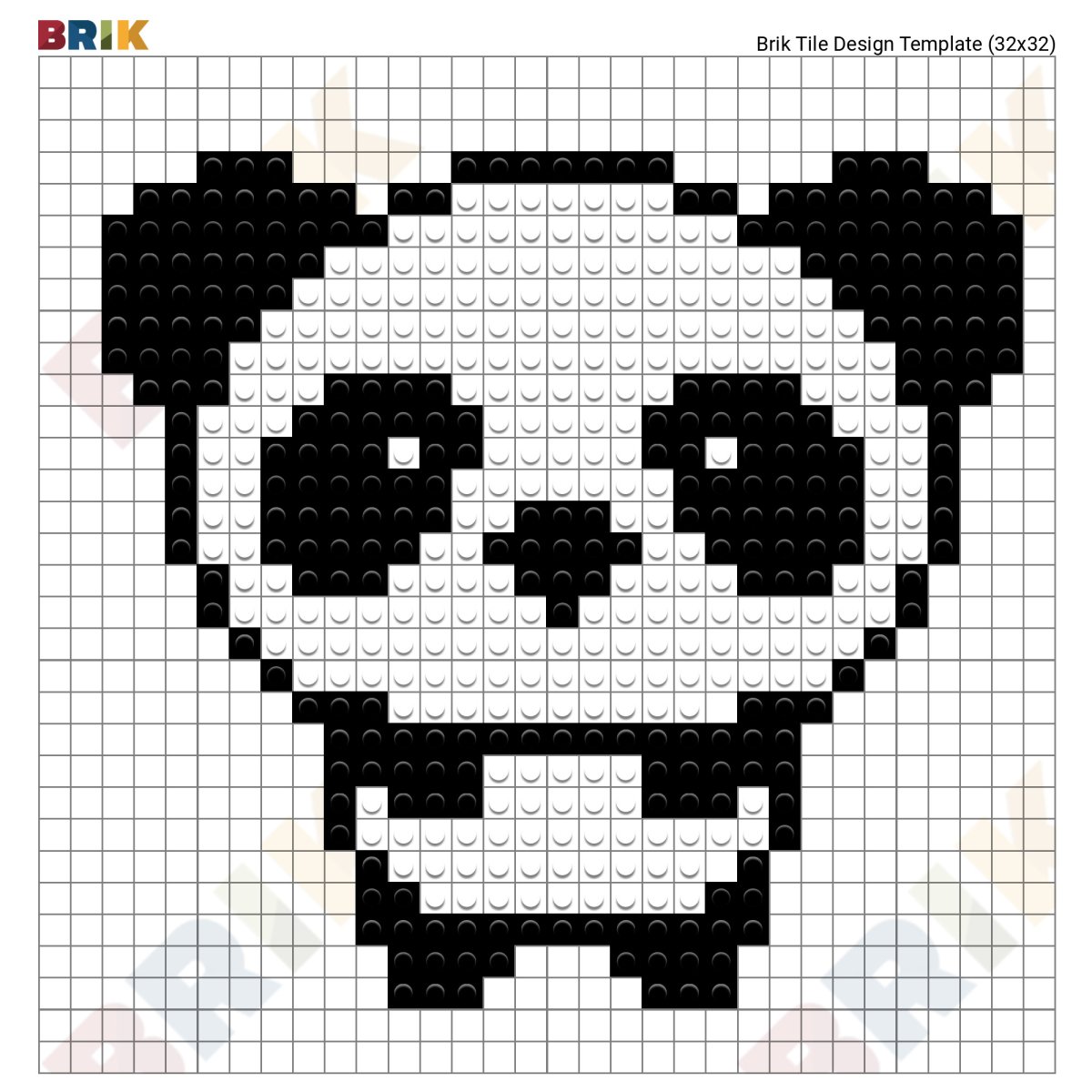 Рисунки по клеточкам Панда