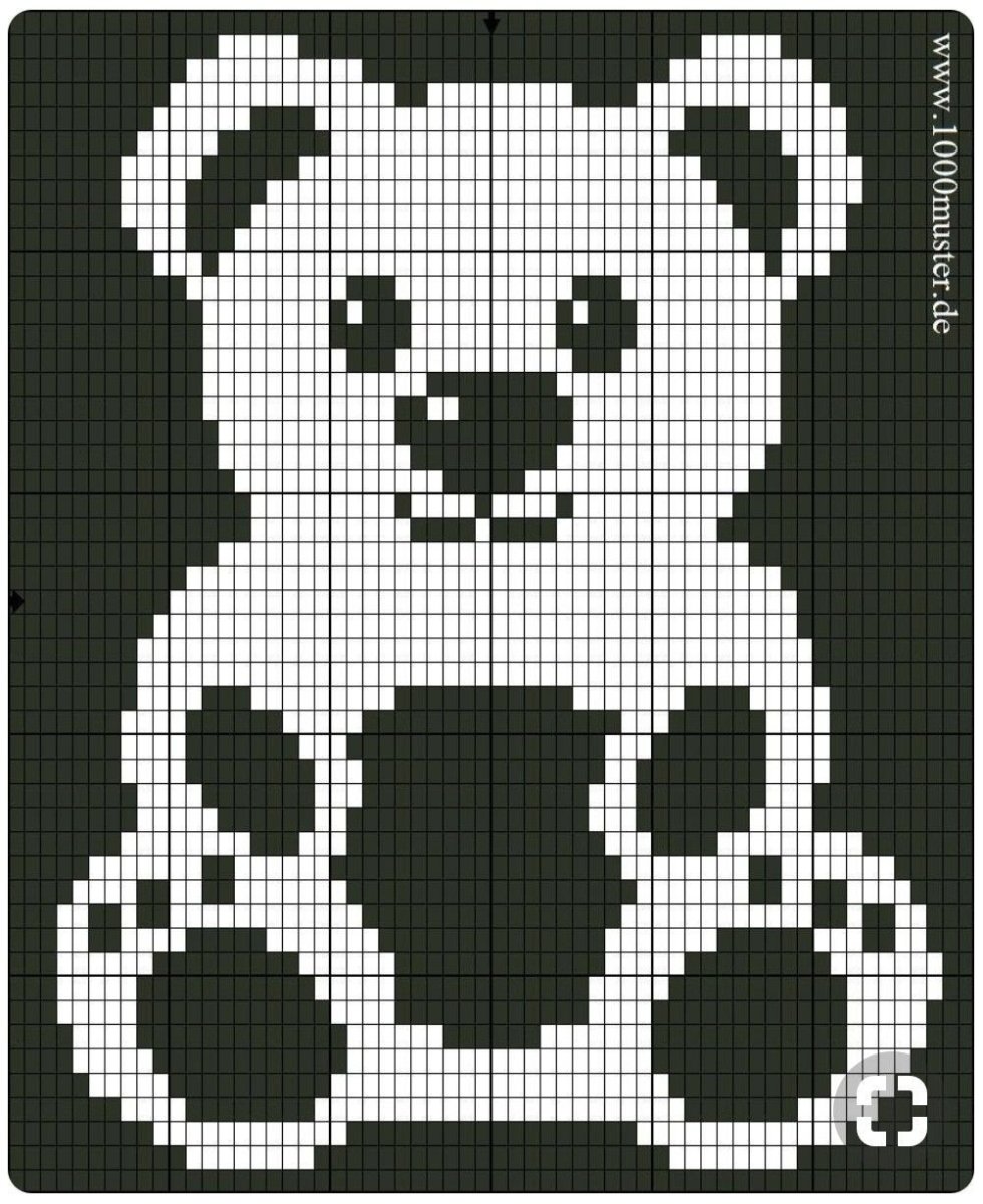 Картинки по клеточкам для начинающих