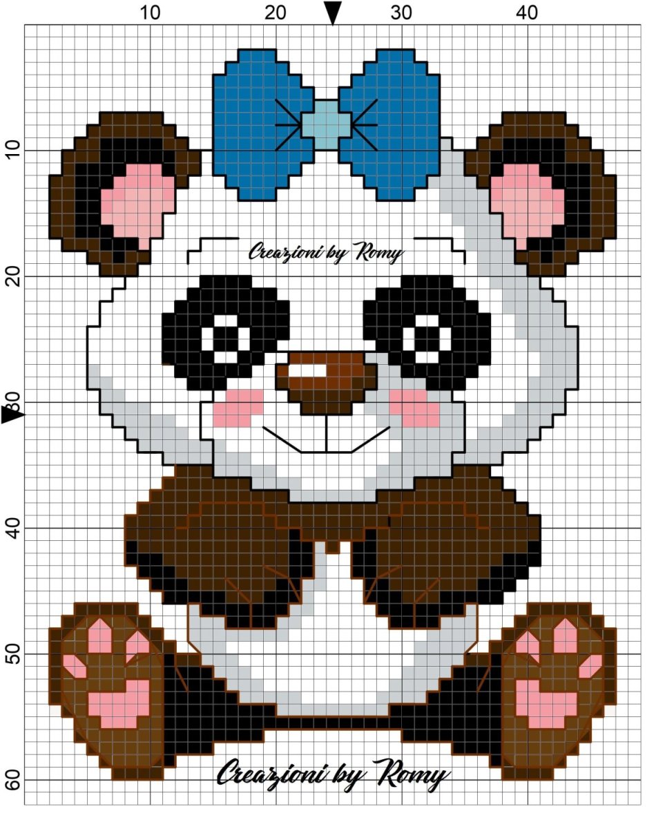 Рисунки по клеточкам Чеширский кот