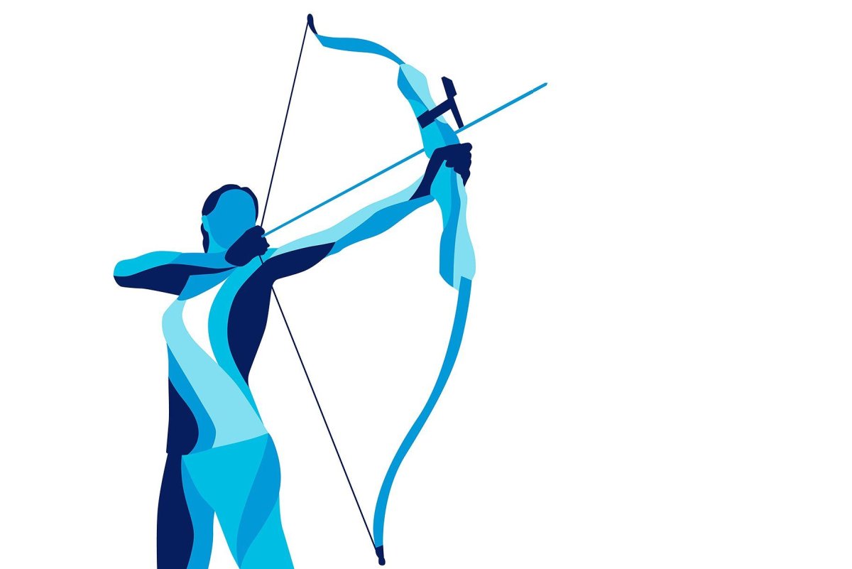 Стрельба из лука вектор